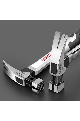 Shineyee 10oz Kare Uçlu Paslanmaz Çelik Saplı Çift Fonksiyonlu Çekiç - Manyetik Uçlu, Dayanıklı Ve Konforlu Tutuş