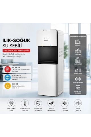 Su Sebili - Sıcak, Ilık Ve Su Seçenekli - Üstten Yüklemeli