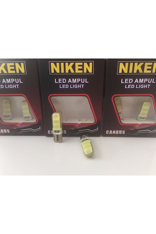 T10 Led-Park Ampul Ledi-Plaka Ampul Ledi Canbus Beyaz Silikon Led