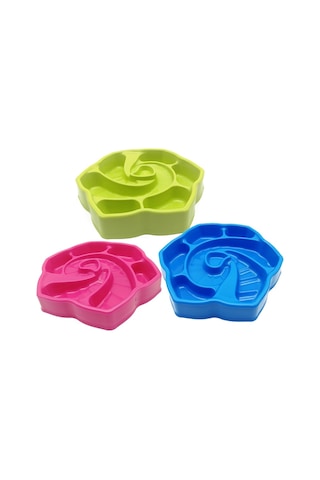 Sones Köpekler Ve Kediler İçin Pet Kabuklu Şekilli Yavaş Yemek Kasesi Boğulma Korumalı Yiyecek Kutusu Rastgele Renk Teslimatı