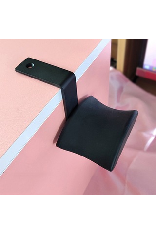 Fosenze Metal Ve Silikon Kulaklık Asıcı: Z Tipi, Kolay Kurulum, Ekran Engelleme Yok, Masayı Düzenli Tutar - Siyah