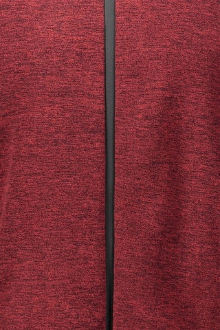 Exuma Tam Fermuarlı Erkek Sweatshirt Bordo Siyah