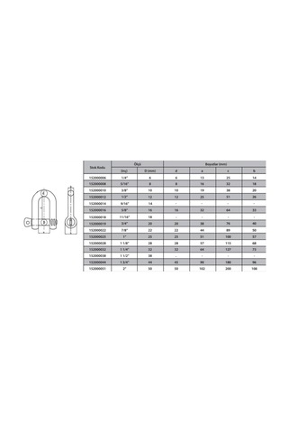 Plentifulm16 Zincir Kilidi 5/8 2 Adet