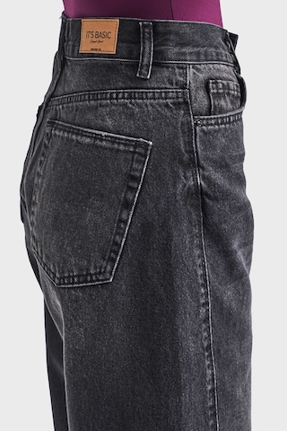 Itsbasic Kadın Koyu Füme Renk Venüs 2w5-1 Carrot Fit Rahat Kesim %100 Koton Denim Jean