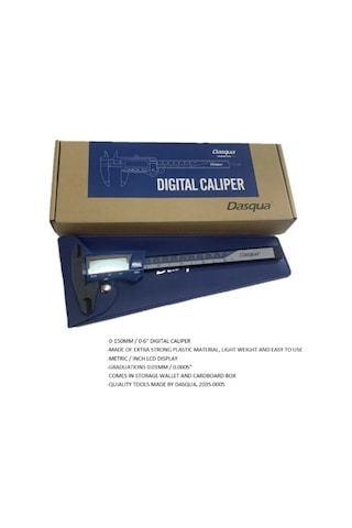 Dasqua 0-150mm Djital Plastik Kumpas 0.01mm 2035-0005
