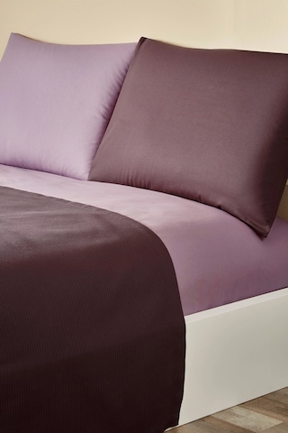 Özdilek Rf -colourist Vizon Mürdüm- Çift Kişilik Pike Takımı Mor