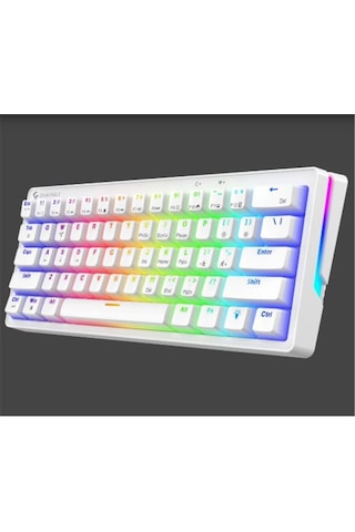 Gameagle Ge2015 Poseıdon Rgb Kablolu Us Layout Mekanik Beyaz Oyuncu Klavyesi