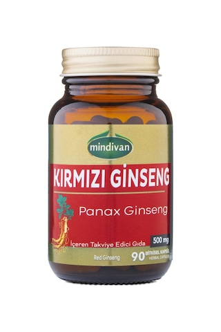 Mindivan Kırmızı Ginseng Extractı 90 Kapsül 500 MG