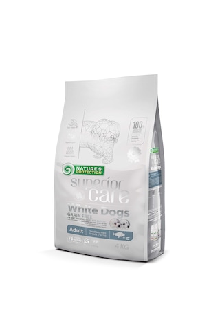 Nature's Protection Superior Care Beyaz Tüylü Köpekler İçin Tahılsız Balıklı Küçük Irk Köpek Maması 4kg