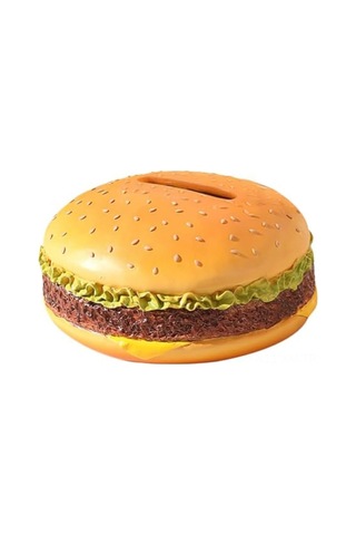 Ximistore9 Resin Hamburger Desenli Masaüstü Mendil Kutusu - Pratik Depolama, Kolay Takma, Ev Ofis Dekorasyonu