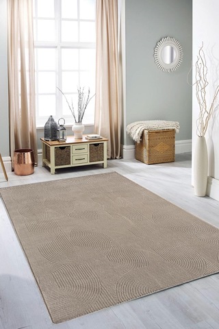 Rölyef Halı Yolluk Antrasit Renk Kaymaz Taban Makinada Yıkanabilir Salon, Mutfak, Koridor, Balkon, Çocuk Odası Halısı Vizon