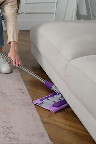 Mikrofiber Sihirli Mop Paspas Mandallı Başlık Sayesinde İstediğiniz Bezi Takıp Kullanabilirsiniz