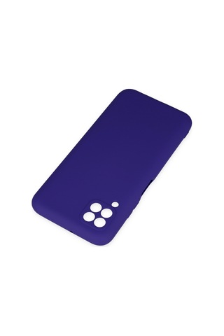 Huawei P40 Lite Uyumlu İçi Kadife Lansman Tasarım Silikon Telefon Kılıfı Mor