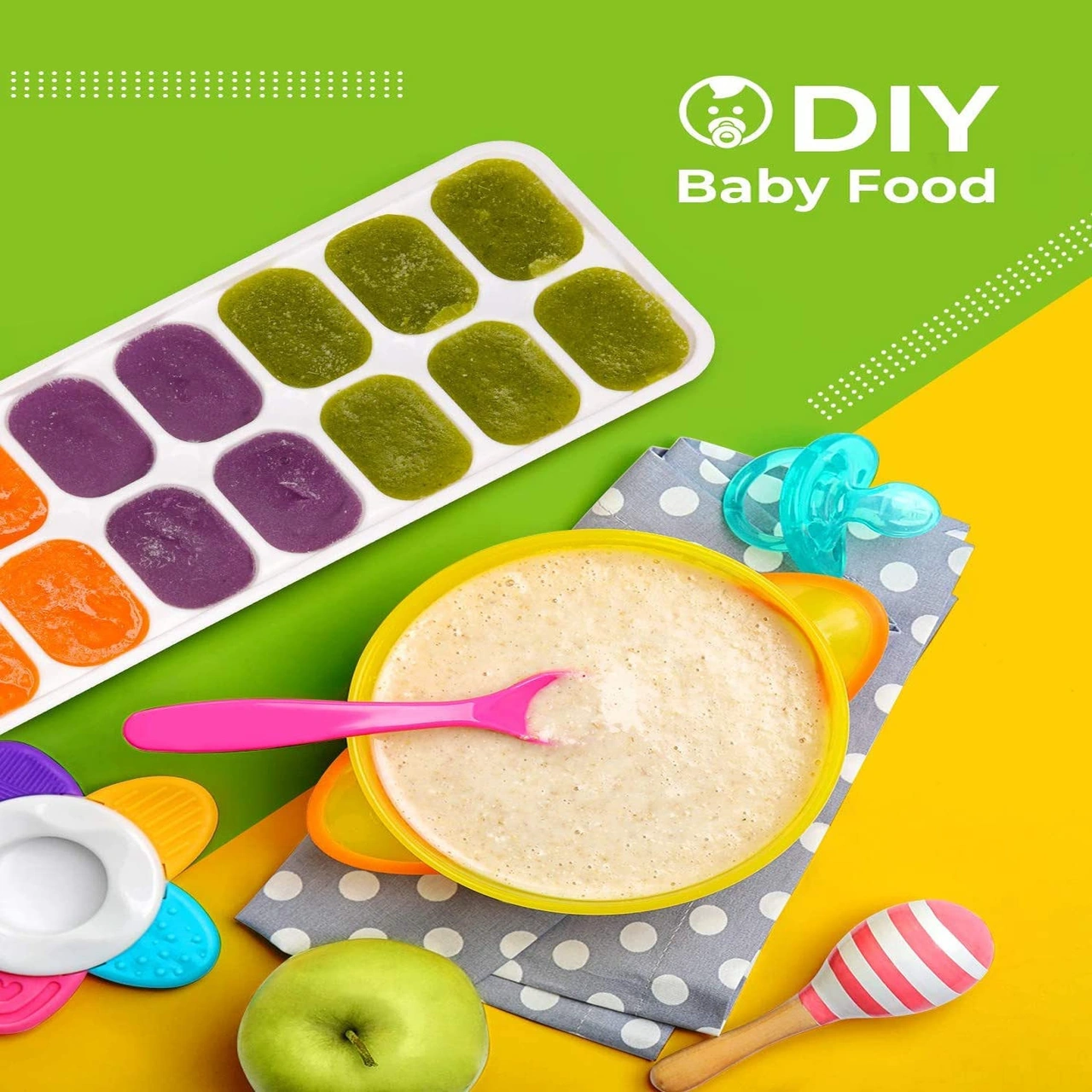 Youtek 4'lü Silikon Buzluk Seti, Kapaklı Hızlı Buz Yapımı, Pratik Kullanım, Pp+tpe Malzeme, Soğuk İçecekler İçin Çok Renkli