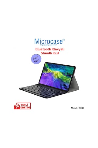 Microcase Apple Uyumlu iPad Pro 11 2020 Bluetooth Klavyeli Standlı Kılıf Bkk4
