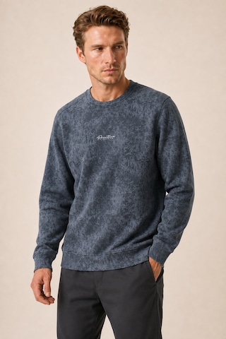 Redline Allon Desenli Kışlık Yeni Sezon Erkek Regular Fit Sweatshirt Beyaz Füme