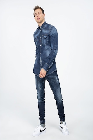 Yeni Dsquared2 Erkek Gömlek (469454686) Mavi
