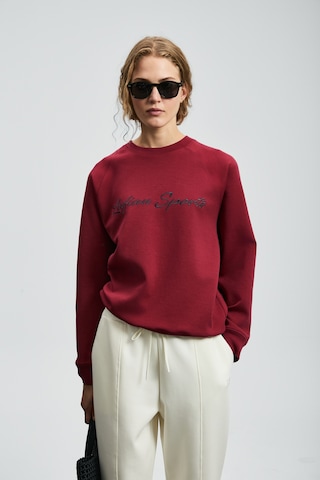 Lufian Ander Kadın Örme Sweatshırt Bordo Bordo 122030018100740 Bordo