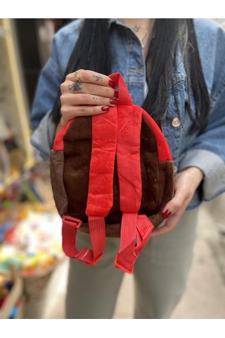 Super Mario Peluş Sırt Çantası 22 Cm-2035 Altın