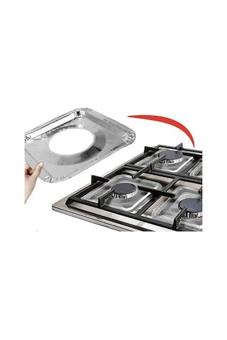 10 Adet Alüminyum Ocak Koruyucu Folyo Çok Renkli