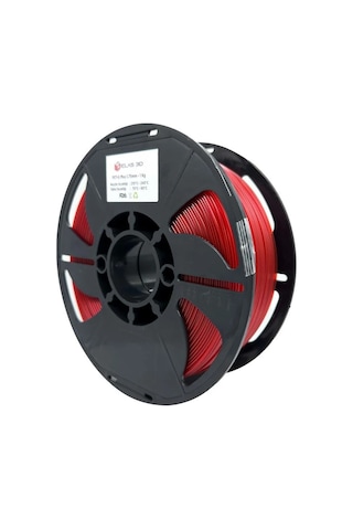 Elas Pet-g Plus Filament Kırmızı 1.75mm 1kg