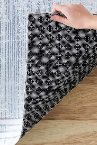 Kaşmir Halı Sare By Kaşmir Halı Bordure Grey Yıkanabilir Kaymaz Taban 80X300 CM Salon Mutfak Halısı Yolluk Kilim
