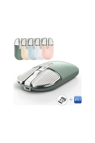 Geeksen Kablosuz T600 Fare - 2.4g+bt5.1, Şarj Edilebilir 500mah, Uv Kaplama, Sessiz Tasarım 112 Karakter Diğer