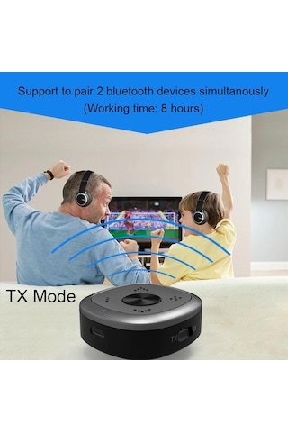 Bt5.0 Rx-tx Kablosuz Ses Adaptörü Aptx Csr Ll Çift Kulaklık Bağlantı