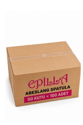 Epilla Abeslang 1 Koli 5000 Adet Ahşap Spatula, 100'lü Kutu X 50