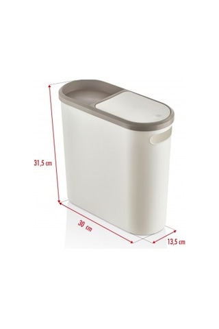 Beyaz Kapaklı Wc Kağıtlıklı Çöp Kovası & Ofis Çöp Kovası 10 Lt Diğer