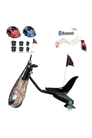 Citymate Drift Car Elektrikli Kaykay Bluetooth Dirift Kar Hoverboard Scooter Koruma Ekipmanı Hediye D07