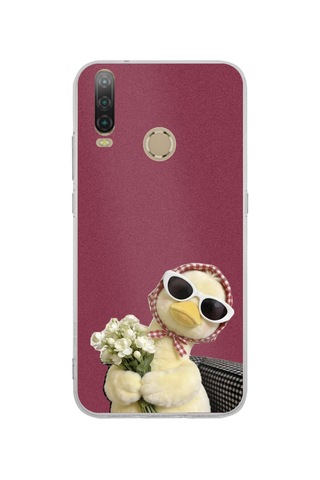 General Mobile Gm 10 Uyumlu Çiçekli Ördek Baskılı Silikon Kılıf