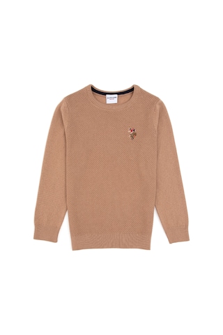 U.s. Polo Assn. Erkek Çocuk Camel Melanj Kazak /triko 50307838-vr122 Camel Melanj
