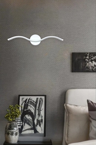 Wave Modern Tasarım Beyaz Renk Gün Işığı Ledli Banyo - Mutfak - S Beyaz