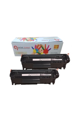 Hp Çipli Q2612a 12a 2'li Ekonomik Paket Garantili Uyumlu Toner 1010/1012/1015/1018/1020 Uyumlu Toner