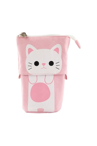 Teleskopik Kanvas Kalem Kutusu, 2 Mürekkepsiz Dolma Kalemli Ayaklı Kalem Kutusu, Erkek, Kız, Öğrenci Ve Ofis Malzemeleri İçin Kalem Kutusu Diğer