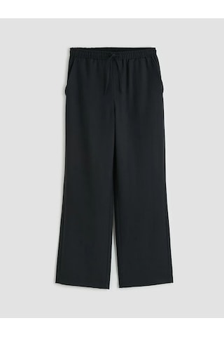 Lc Waikiki Siyah Beli Lastikli Loose Fit Kadın Pantolon