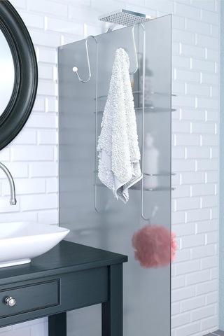 Tekno-tel Bk062 2 Katlı Duş Rafı Sabunluk, Krom Çok Renkli