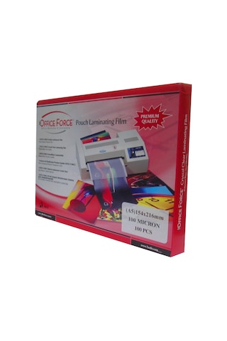 Office Force 100 Mic.a5 154x216 Parlak Laminasyon Filmi 100 Lü