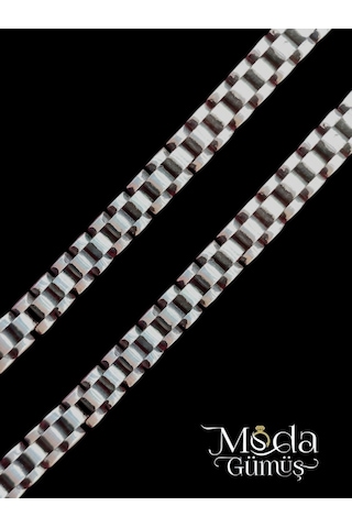 Modagümüşevi 925 Ayar Gümüş Erkek Bileklik