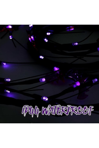 6ft 54led Cadılar Bayramı Söğüt Ağacı Dalı Işıkları Ip44 Su Geçirmez Led Sarmaşıklar Zamanlayıcı 8 Mod Pil İle Çalışan Kendin Yap Sarmaşıklar Işık Şeridi Dekorasyonları Dal Çok Renkli