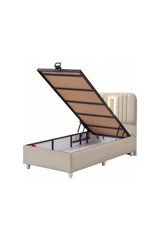 Baza Seti, Porto Ledli Tek Kişilik Baza Başlık Maxi Yatak Seti - 90x190 Cm 90 x 190 CM