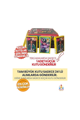 Squid Game 2. Sezon Kartları - Yeni Trend 2025 Karakterli 2 Mini Kutu 12 Kart + 4 Sticker