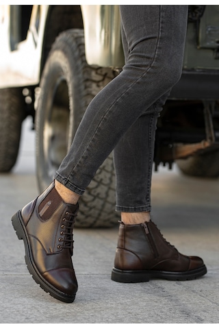 Daxtors Darko Su Ve Soğuk Geçirmez Içi Kürklü Unisex 36-46 Büyük Numara Mevcut Bot Kahverengi