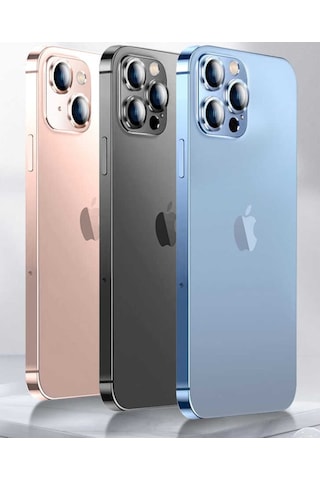 Apple Uyumlu iPhone 13 Mini Cl-03 Kamera Lens Koruyucu Metal Cam Kor