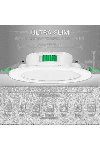12 Adet 7w Beyaz Led Gömme Tavan Aydınlatması İnce Işık-perfet Diğer