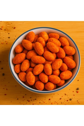 Nacho Soslu Çıtır Kaplamalı Fırınlanmış Yer Fıstığı Kuruyemiş 200 Gr Atıştırmalık 200 G