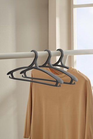 3 Lü Geniş Kıyafet Ve Elbise Askısı Füme 43 Cm Siyah