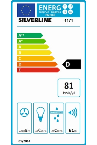 Silverline 1171 Astec Gömme Aspiratör Inox