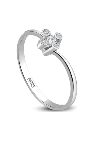 Ariş 0.08 Karat Pırlanta Tektaş Yüzük